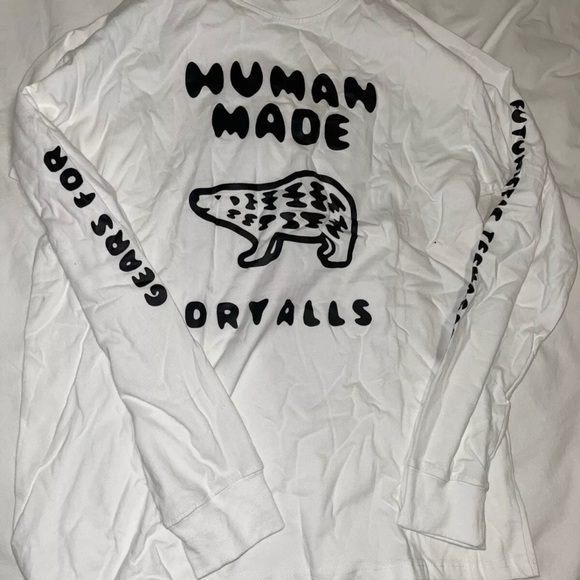 Human Made Polar Bear Long Sleeve Shirt - Picture 2 of 3